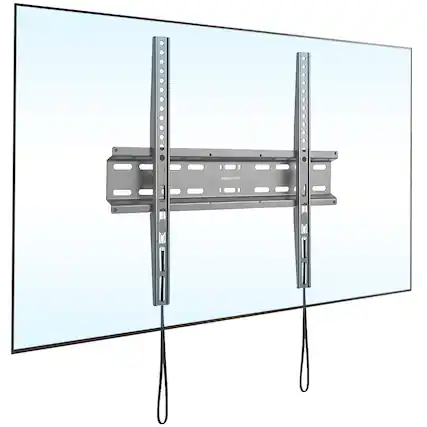Front. Mount-It! - Low-Profile Fixed TV Wall Mount for 32–55" Screens, 77 lb Capacity, 1.1" Wall Clearance - Black.