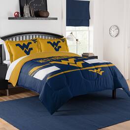 Sweet Home Collection - NCAA West Virginia Mountaineers Comforter & Sham Set- Full/Queen - Multicolored