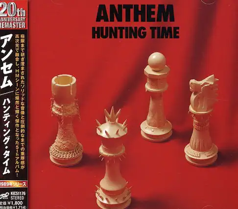 20th Anniversary Remaster
ANTHEM
HUNTING TIME
HM
989
KICS1176
STEREO
1,800
1.714
1984
KICS1176
STEREO
1.714