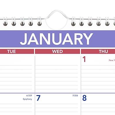 JANUARY  
TUE WED THU  
1 New Y  
6/359 Epiphany 7 7/358 8