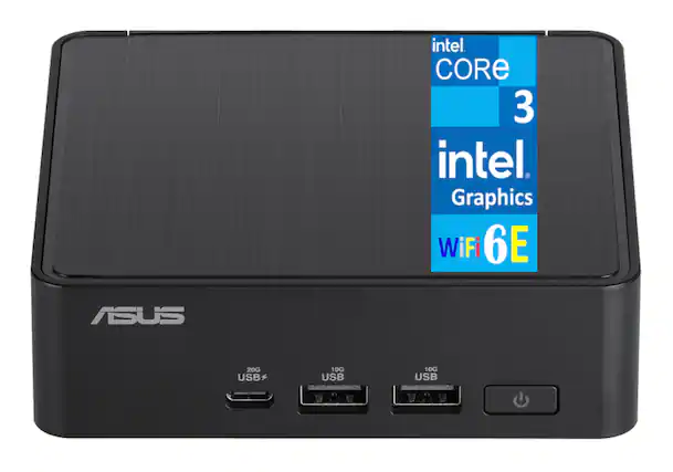 Intel Core 3
Intel Graphics
WiFi 6E
ASUS
20G USB
10G USB
10G USB