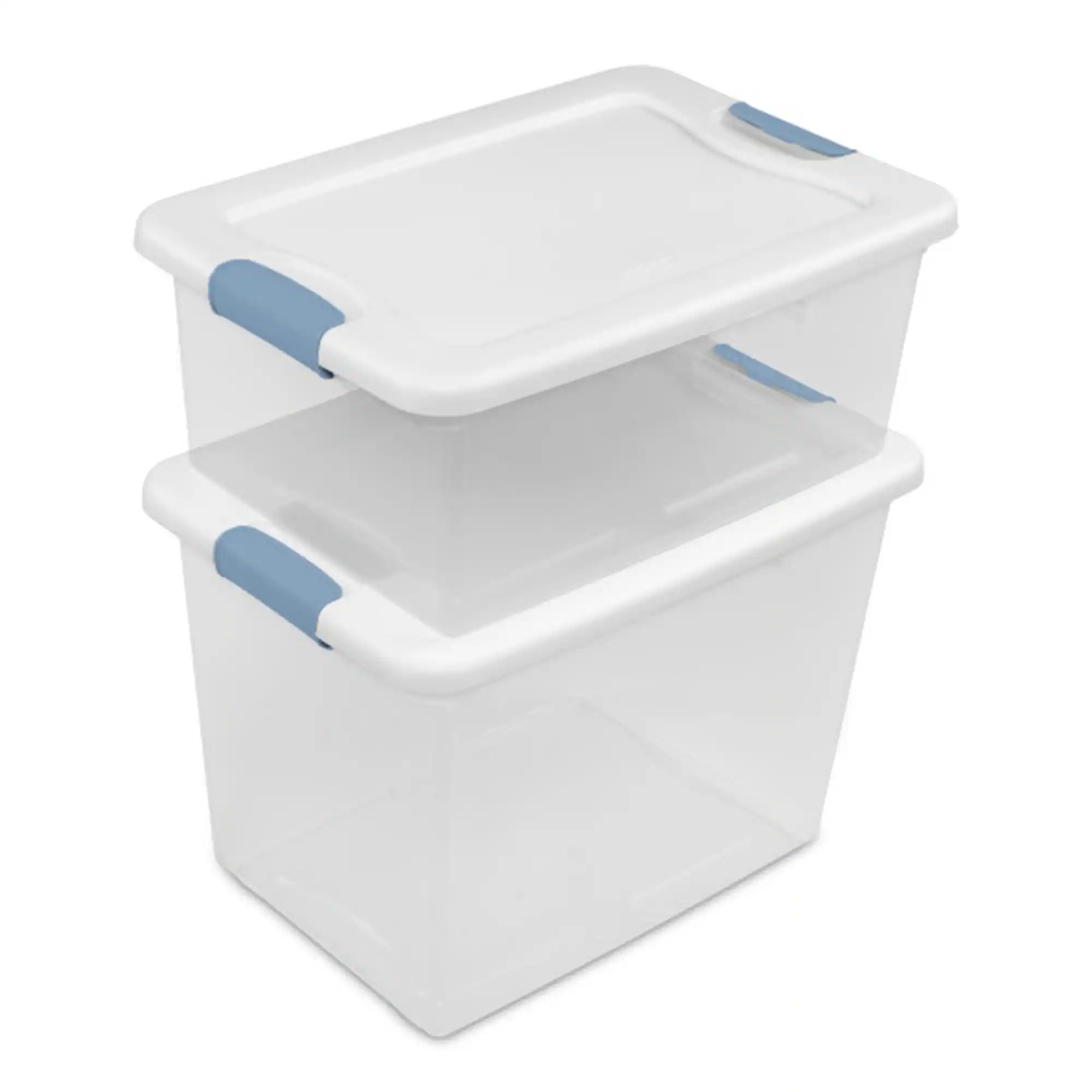 Alt View 8. Sterilite - Sterilite 25 Quart Latching Storage Box, Stackable Bin with Latch Lid, 18 Pack - Clear.