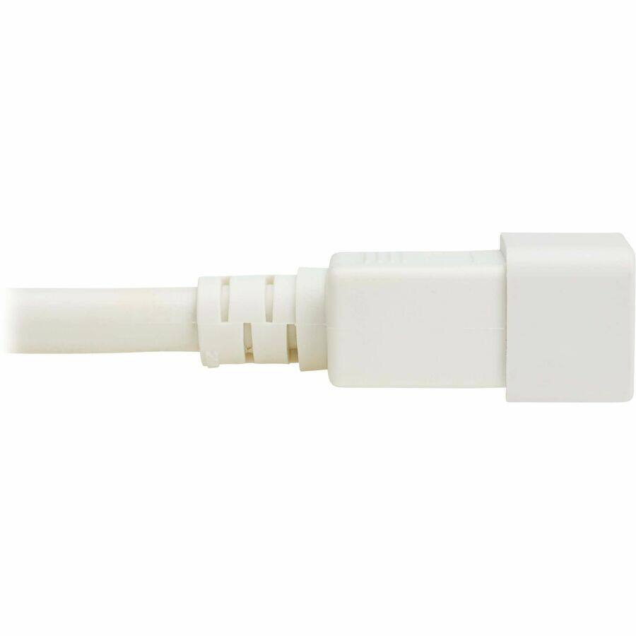 Alt View 1. Tripp Lite - Eaton Tripp Lite Series Power Cord, C20 to C21 - Heavy-Duty, 20A, 250V, 12 AWG, 6 ft. (1.8 m), White - For Network - White.