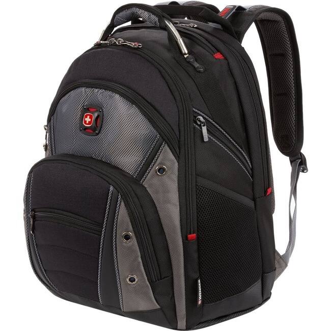Front. Wenger - Wenger Synergy 27305140 Carrying Case (Backpack) for 15.4" to 16" Notebook - Black/Gray - Shock Absorbing Shoulder Strap - Black/Gray.