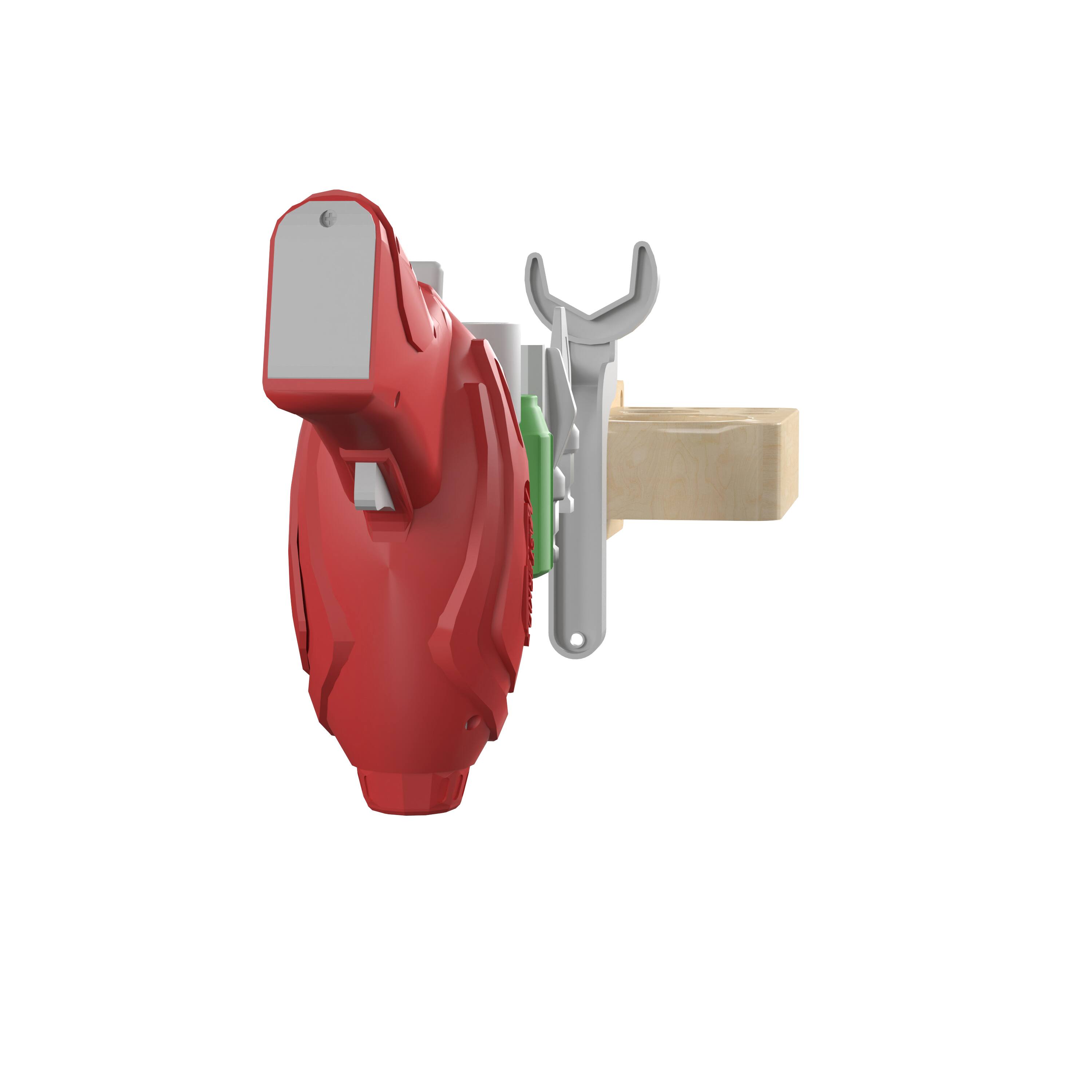 Left. Flash Furniture - Bright Beginnings 8-Piece Tool and Holder Accessory Set for Modular STEAM Wall Systems (Wall Not Included) - Multi.