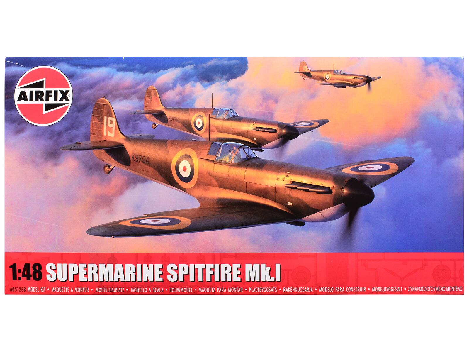 AIRFIX TRF 19 K9794 K3P I O I 1:48 SUPERMARINE SPITFIRE Mk.I A05126B MODEL KIT MAQUETTE A MONTER MODELLBAUSATZ MODELLO A SCALA BOUWMODEL MAQUETA PARA MONTAR PLASTBYGGSATS RAKENNUSSARJA MODELO PARA CONSTRUIR MODELBYGGESAT YNAPMONOTOYMENO MONTEAO

1:48 SUPERMARINE SPITFIRE Mk.I  
A05126B MODEL KIT • MAQUETTE A MONTER • MODELLBAUSATZ • MODELLO A SCALA • BOUWMODEL • MAQUETA PARA MONTAR • PLASTBYGGSATS • RAKENNUSSARJA • MODELO PARA CONSTRUIR • MODELBYGGESAT • ΣΥΝΑΡΜΟΤΟΥΜΕΝΟ ΜΟΝΤΕΑΟ
