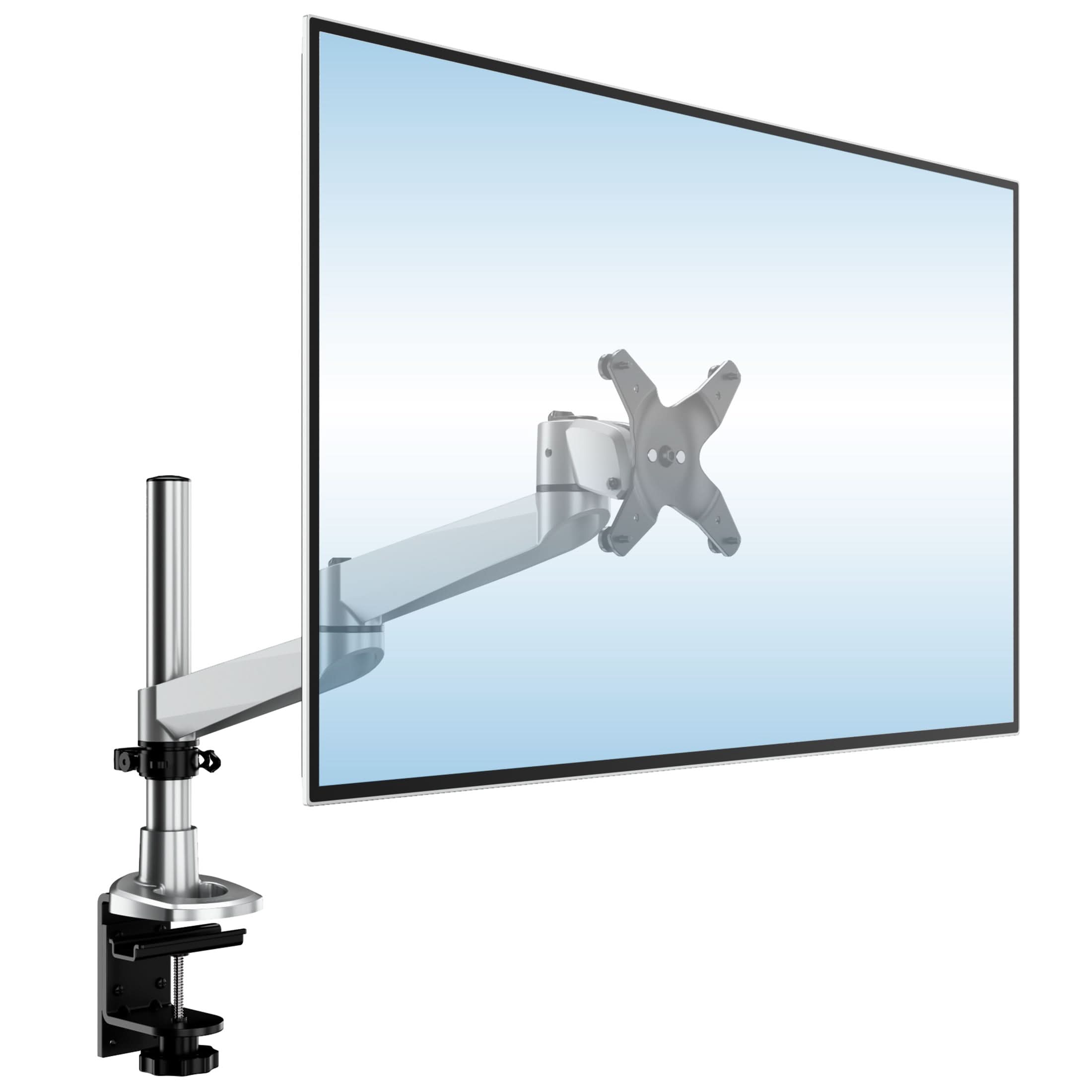 Alt View 8. Mount-It! - CLiX Series Full Motion Single Monitor Desk Mount Up to 34", Black - Black.