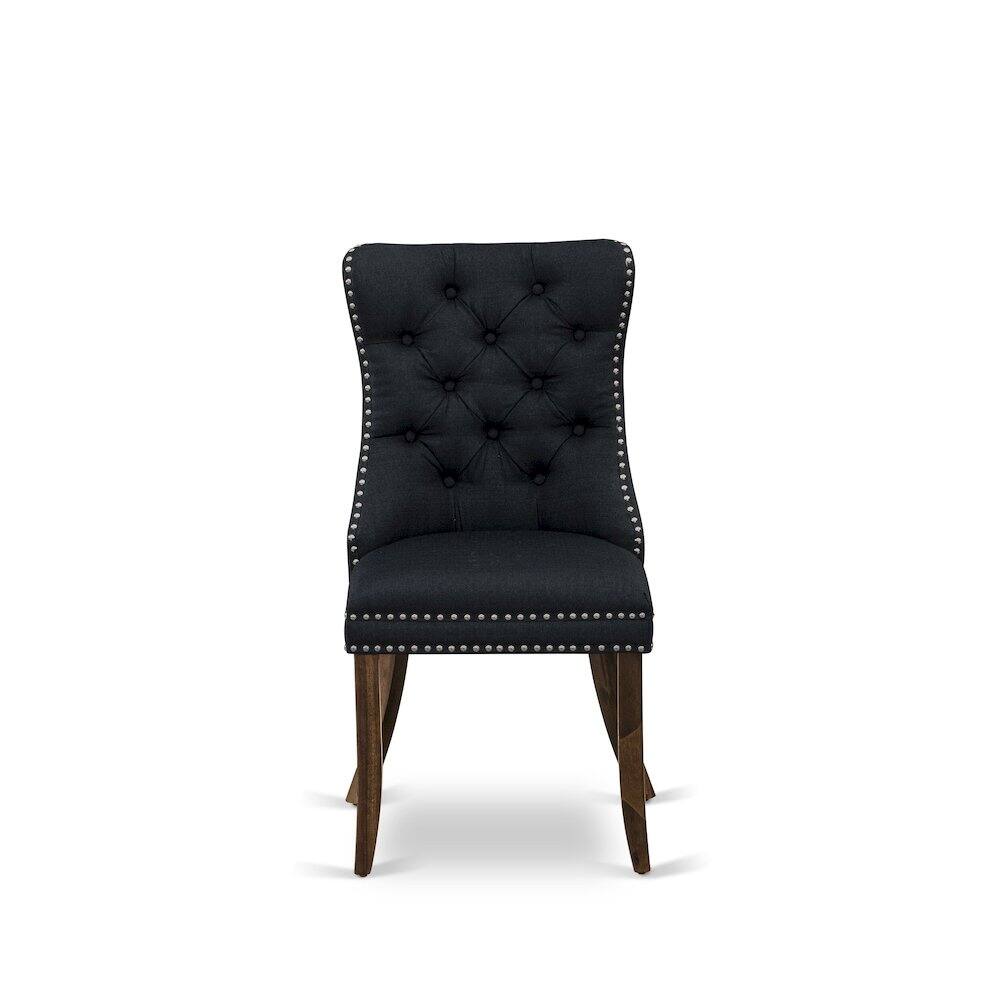 Left. East West Furniture - Parson Dining Chairs - Grey.