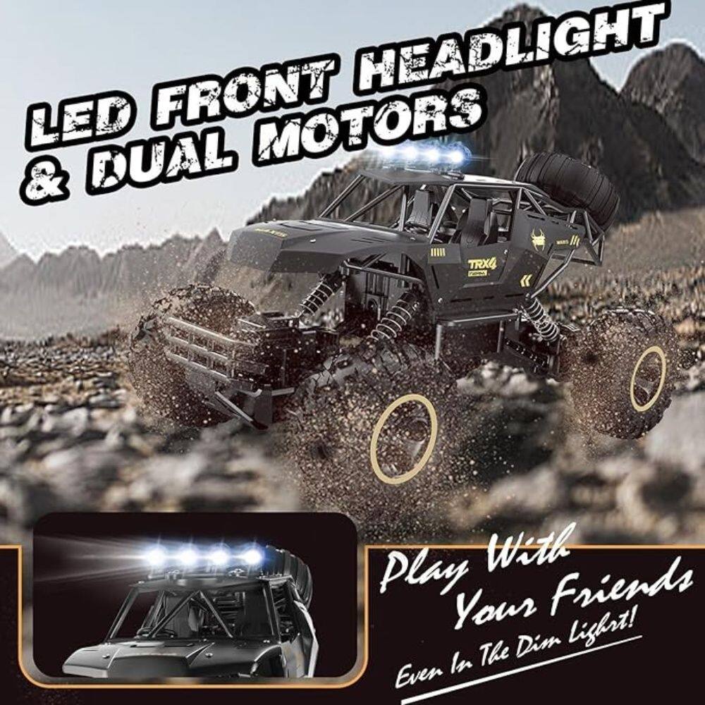 LED FRONT HEADLIGHT & DUAL MOTORS

Play With Your Friends
Even In The Dim Light!