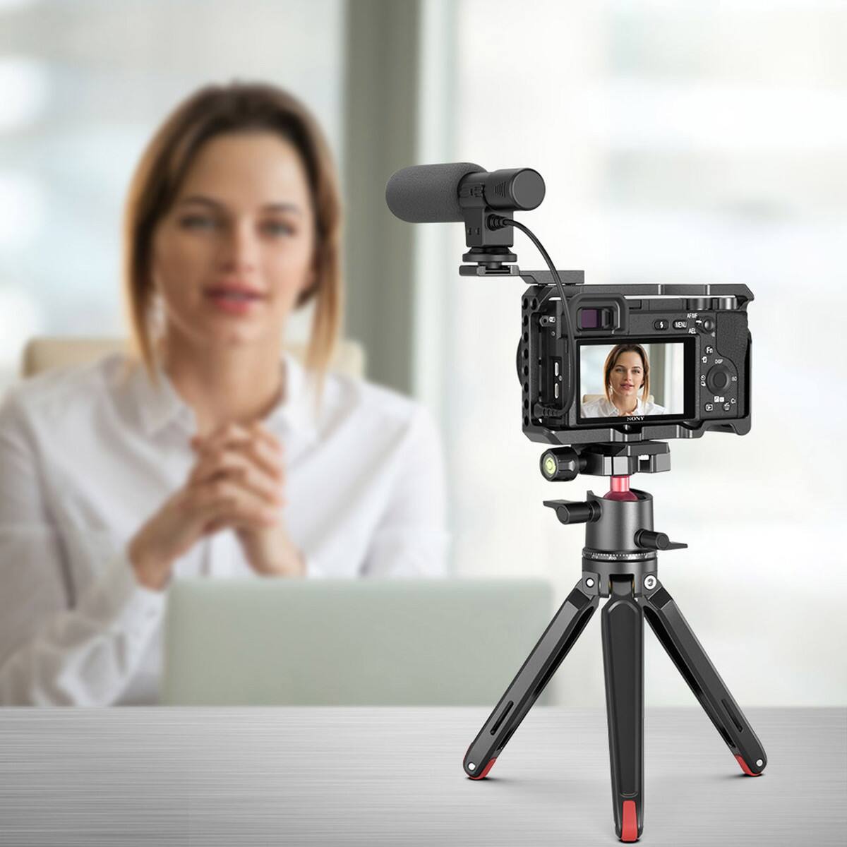 Alt View 3. Smallrig - SmallRig Vlog Kit, Cage, Mini Tripod for Sony A6100/A6300/A6400/A6500.