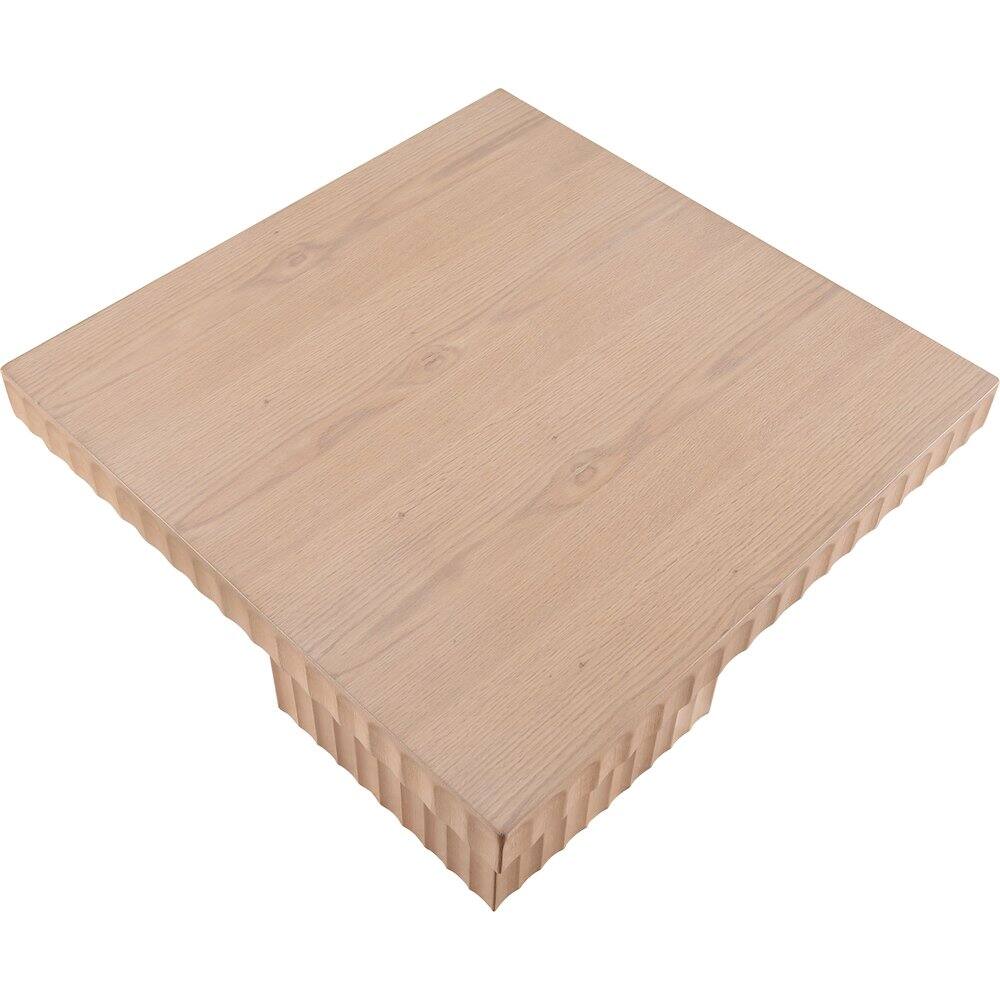 Alt View 4. Meridian Furniture - Spencer Natural Oak Veneer Coffee Table - Brown.