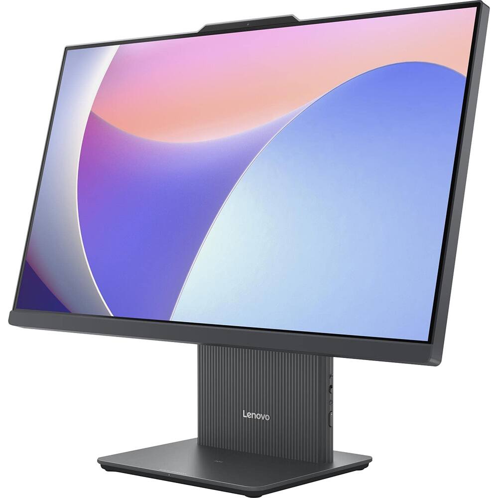 Alt View 3. Lenovo - 24" IdeaCentre All-in-One – Intel Core i5-13420H – 8GB Memory – 256GB Solid State Drive - Luna Gray.