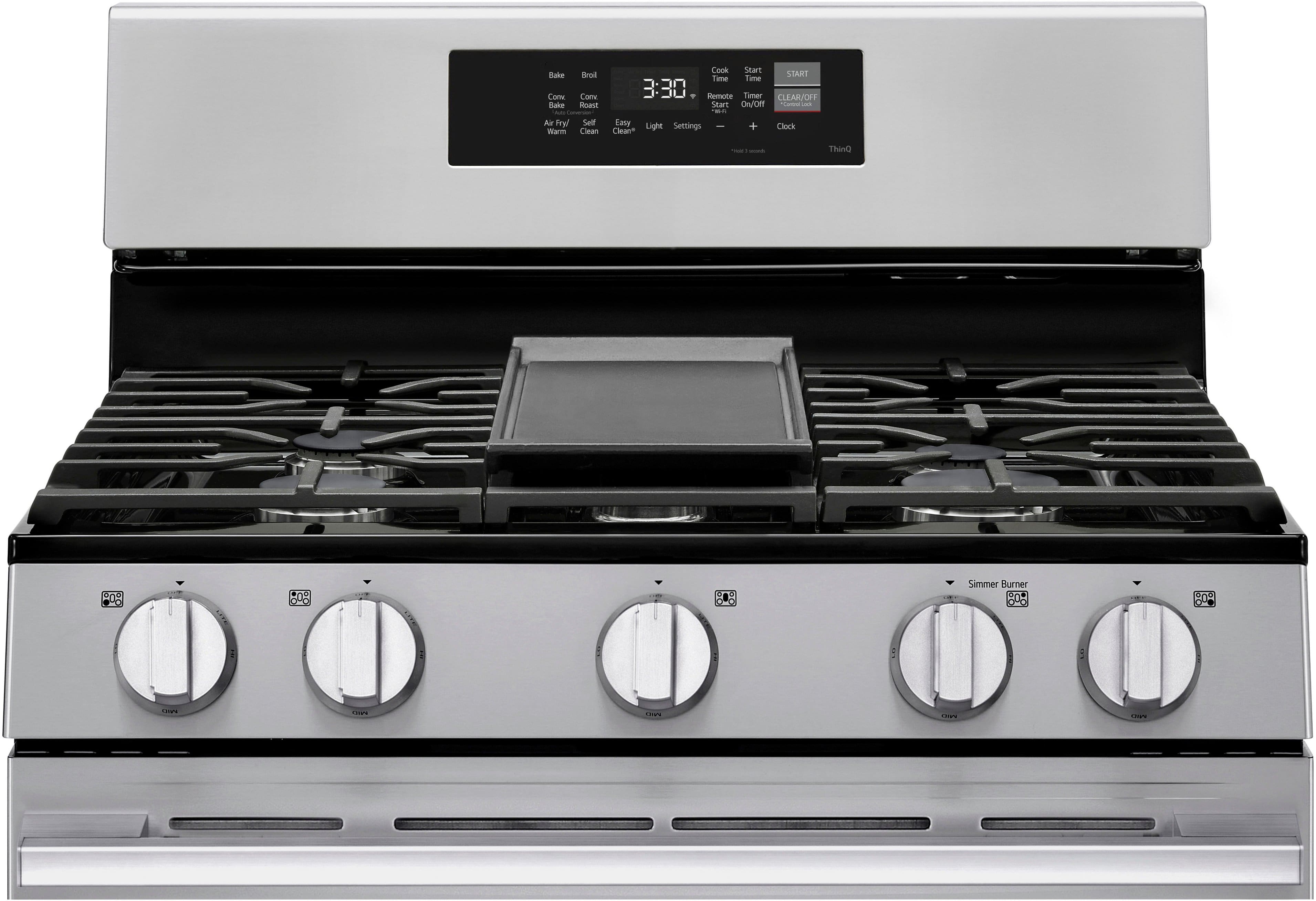 The text on the image reads: "Kake frod Com Cane Sake Ra - - Frg/ Self Warn Clean Cook Start START Time Time 3:30 . Remote Simer CLEAR/OFF Start On/Of - ab -n Easy Light Settings I + Clock Clean - - ThonD .08 808 .. Simmer Burner H SI - ...... oa Sos."
Corrected text: "Kake frod Com Cane Sake Ra - - Frg/ Self Warn Clean Cook Start START Time Time 3:30 . Remote Simer CLEAR/OFF Start On/Off - ab -n Easy Light Settings I + Clock Clean - - ThonD .08 808 .. Simmer Burner H SI - ...... oa Sos."