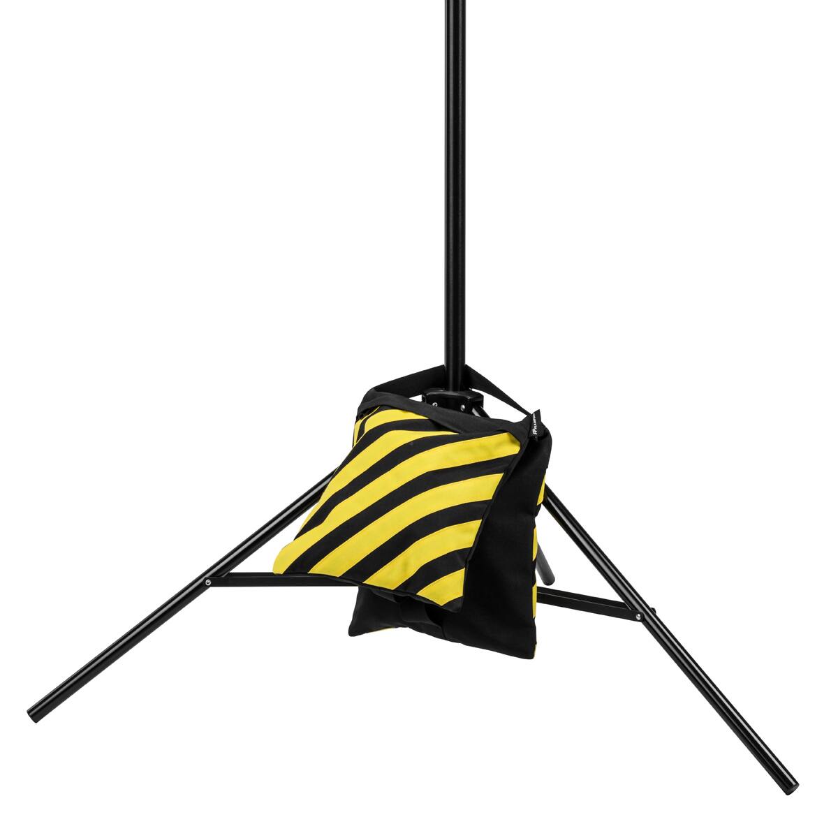 Alt View 2. Flashpoint - Flashpoint Empty Saddle Sandbag, 27lb Capacity, Yellow  Black.
