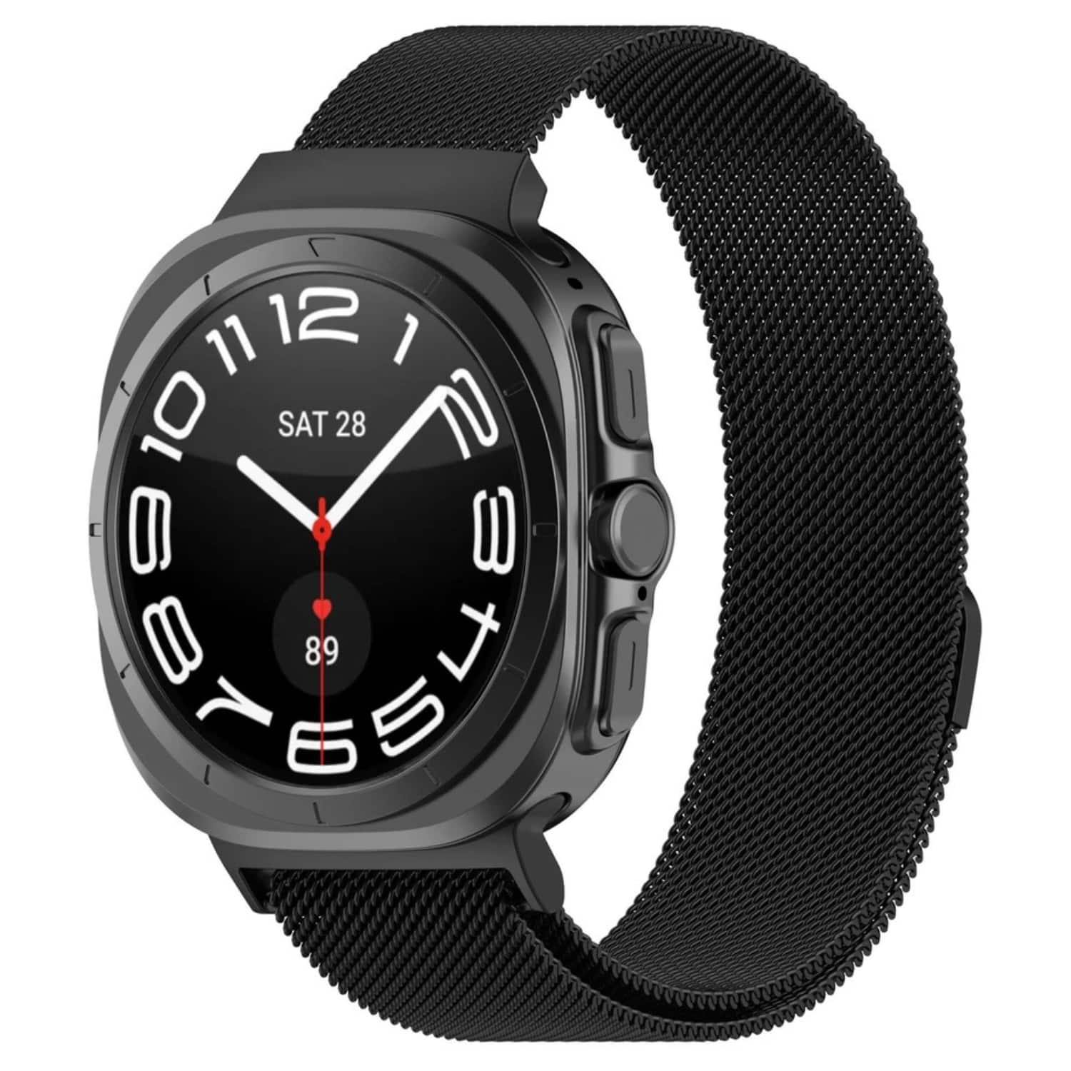 Stock Preferred - Mesh Stainless Steel Band for Samsung Galaxy Watch Ultra 47mm - Black