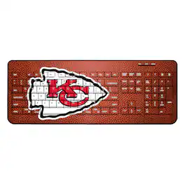 Keyscaper - Kansas City Chiefs Football Design Wireless Keyboard - Multicolor