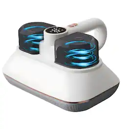 Cluzine - Cordless Mite Remover, 3-Speed, Multi-Filtration with Smart Display for Bedding