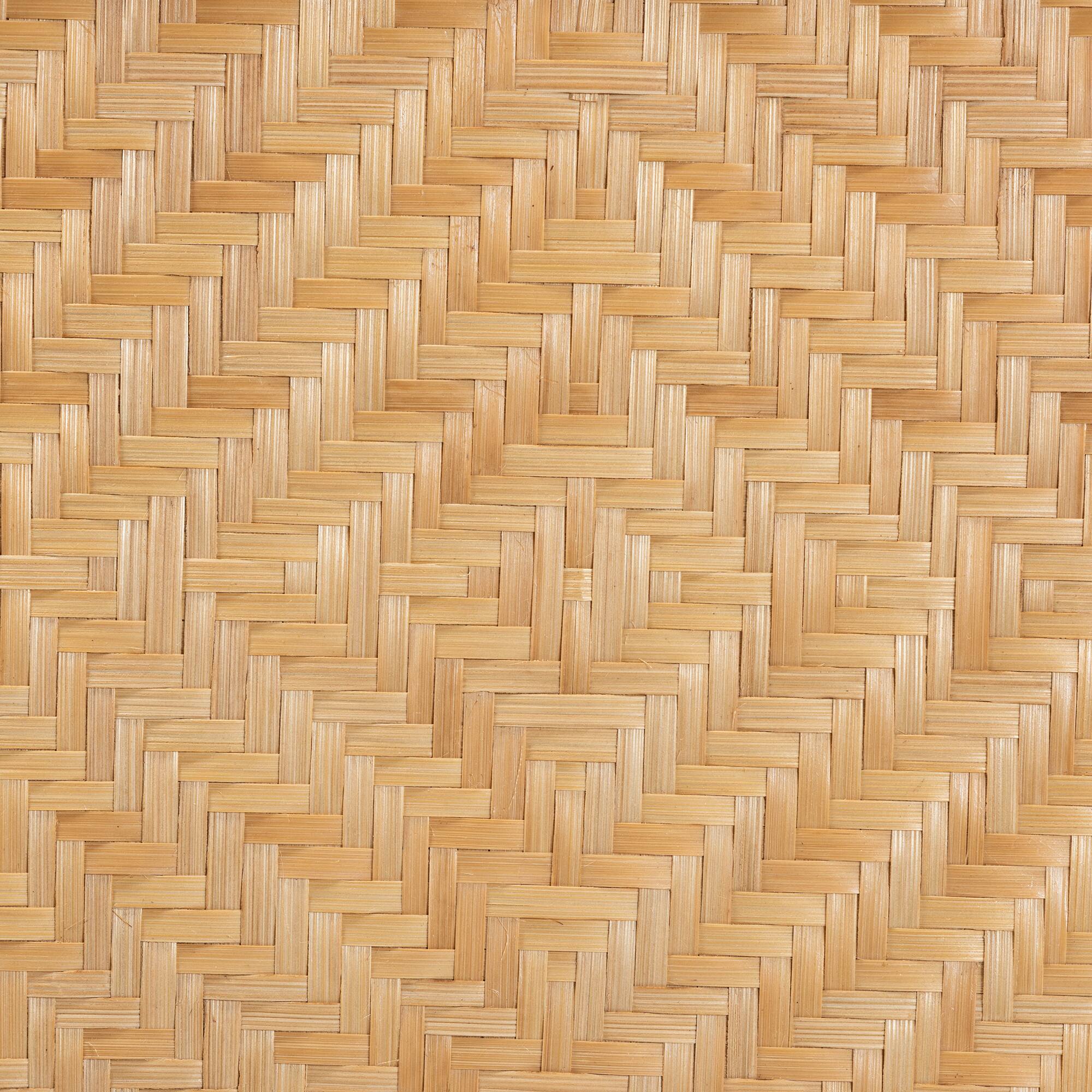 Alt View 1. bali & pari - Baara Modern Bohemian Rattan Nightstand - Natural Brown.