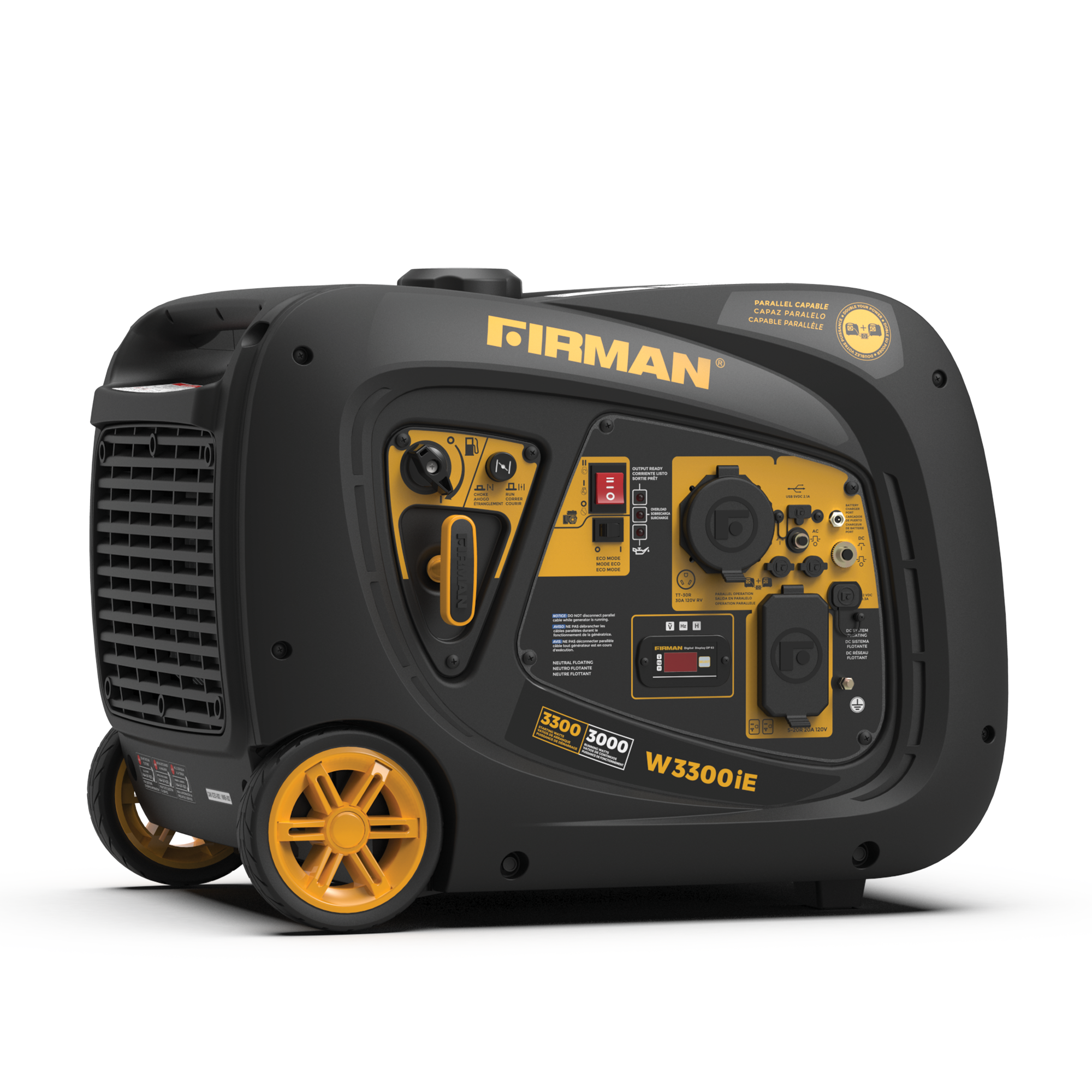 Firman - W03382 Electric & Remote Start 120V RV Ready 3650-Watt Gasoline Inverter Portable Generator - Black/Gold price history on PriceWatchPro