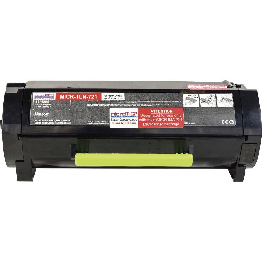 MicroMICR MICR Laser Toner Cartridge 56F1000 Black 1 Each 6000 Pages ...