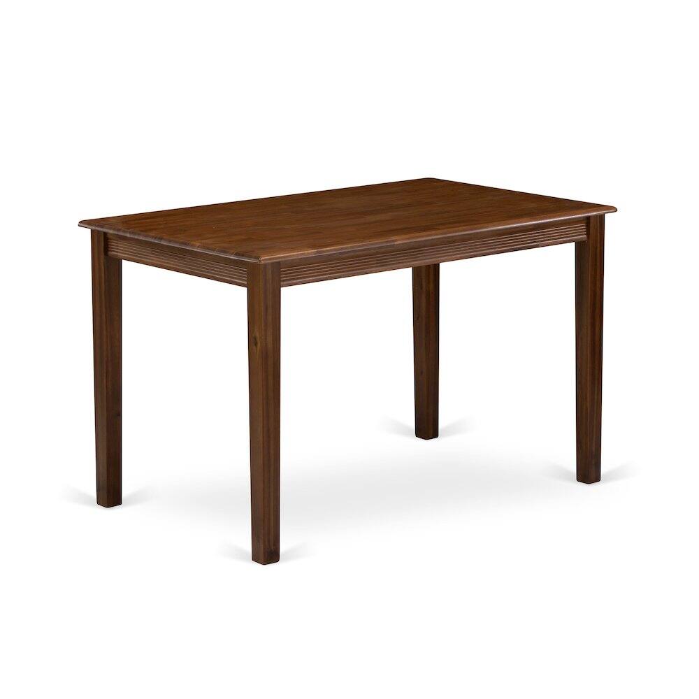 Angle. East West Furniture - 3 Piece Dining Table Set Consists of a Rectangle Solid Wood Table - Grey.