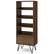 Angle. Simpli Home - Chase Tall Bookcase - Rustic Natural Aged Brown.