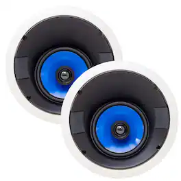 Legrand - HT5655 5000 Series 6.5" Angled In-Ceiling Speakers (Pair) - Black/Gray