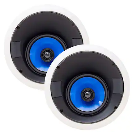 Front. Legrand - Legrand HT5655 5000 Series 6.5" Angled In-Ceiling Speakers (Pair) - Black/Gray.