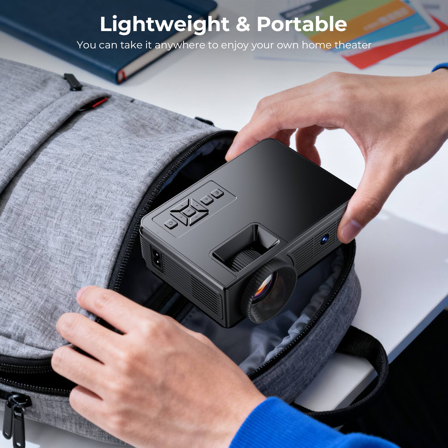 Lightweight & Portable  
You can take it anywhere to enjoy your own home theater