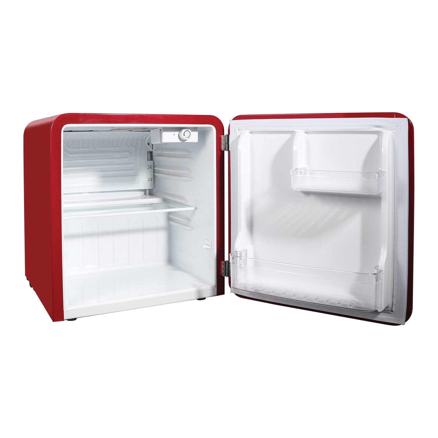 Alt View 1. Magic Chef - 1.6-Cu. Ft. ENERGY-STAR Certified Retro Mini Fridge, Manual Defrost - Red.