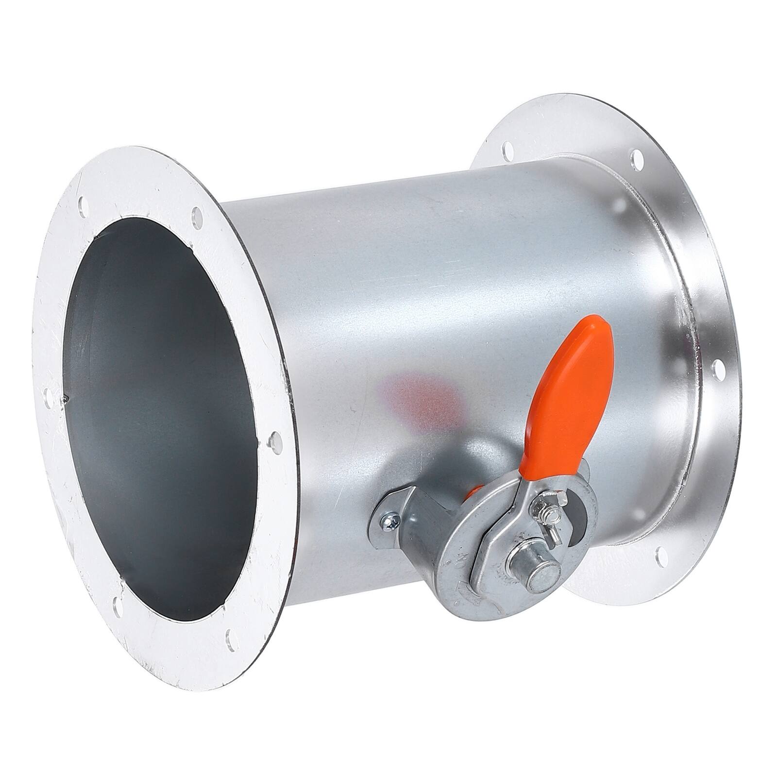 Unique Bargains - 8 Inch Duct Backdraft Damper, Manual Adjustment Airflow Volume Damper with Both End Flange for HVAC Ventilation Systems - Silver