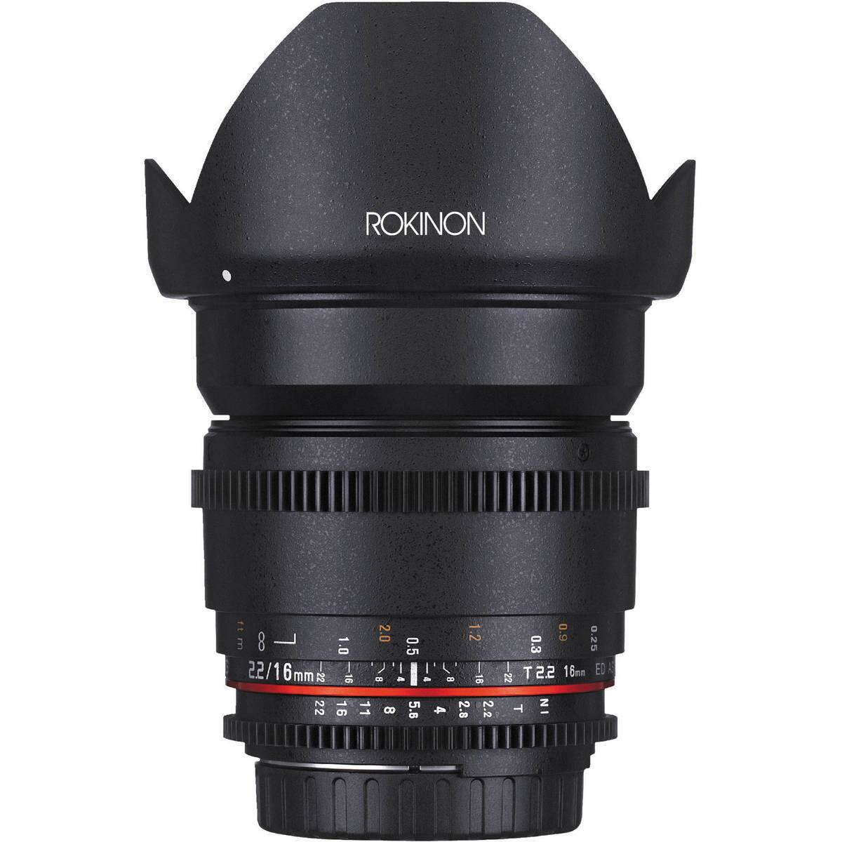 ROKINON

22/16mm 22 22
1.0 16 1 6
11
2.0 8
4
0.5 5.6
a
8 4
1.2 16 2 2.8 2.2 2
0.3 0.9 0.25 5.5T 16mm ED 22 T IN