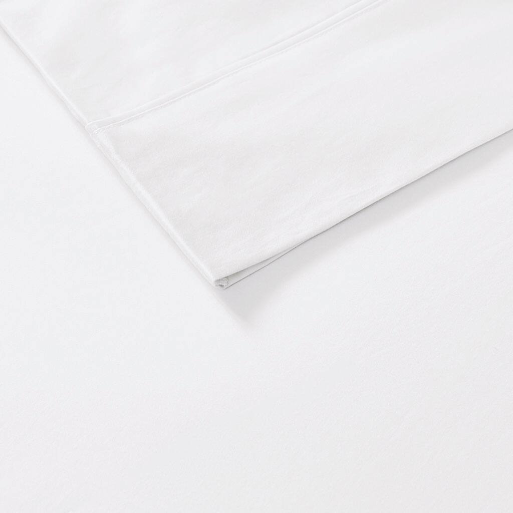Alt View 4. Gracie Mills - Gracie Mills Elodie 800 Thread Count Sateen Sheet Set - White.