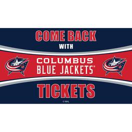 Evergreen Enterprises - Columbus Blue Jackets 28" x 16" Come Back With Tickets Door Mat - Multicolor