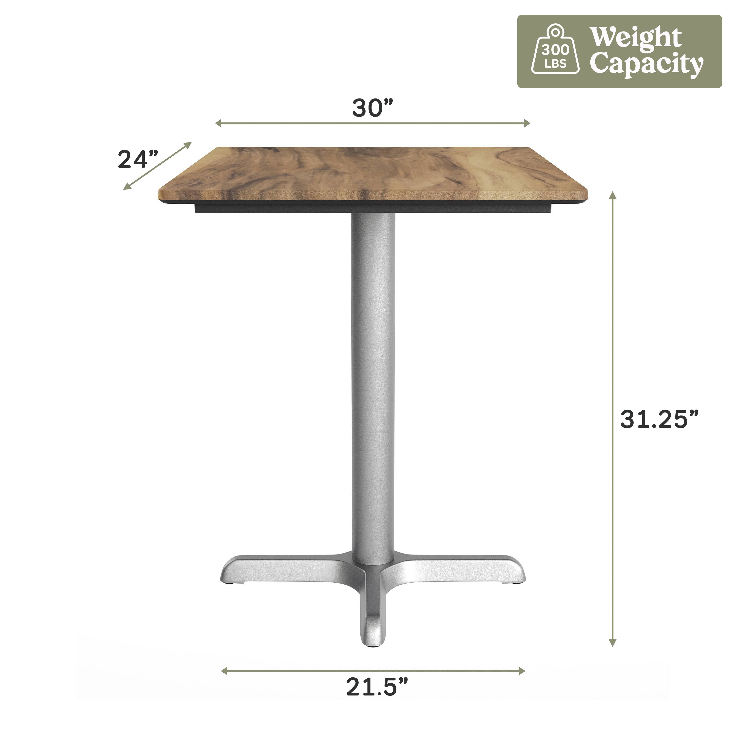 30" x 24" x 31.25" x 21.5" Weight Capacity 300 LBS