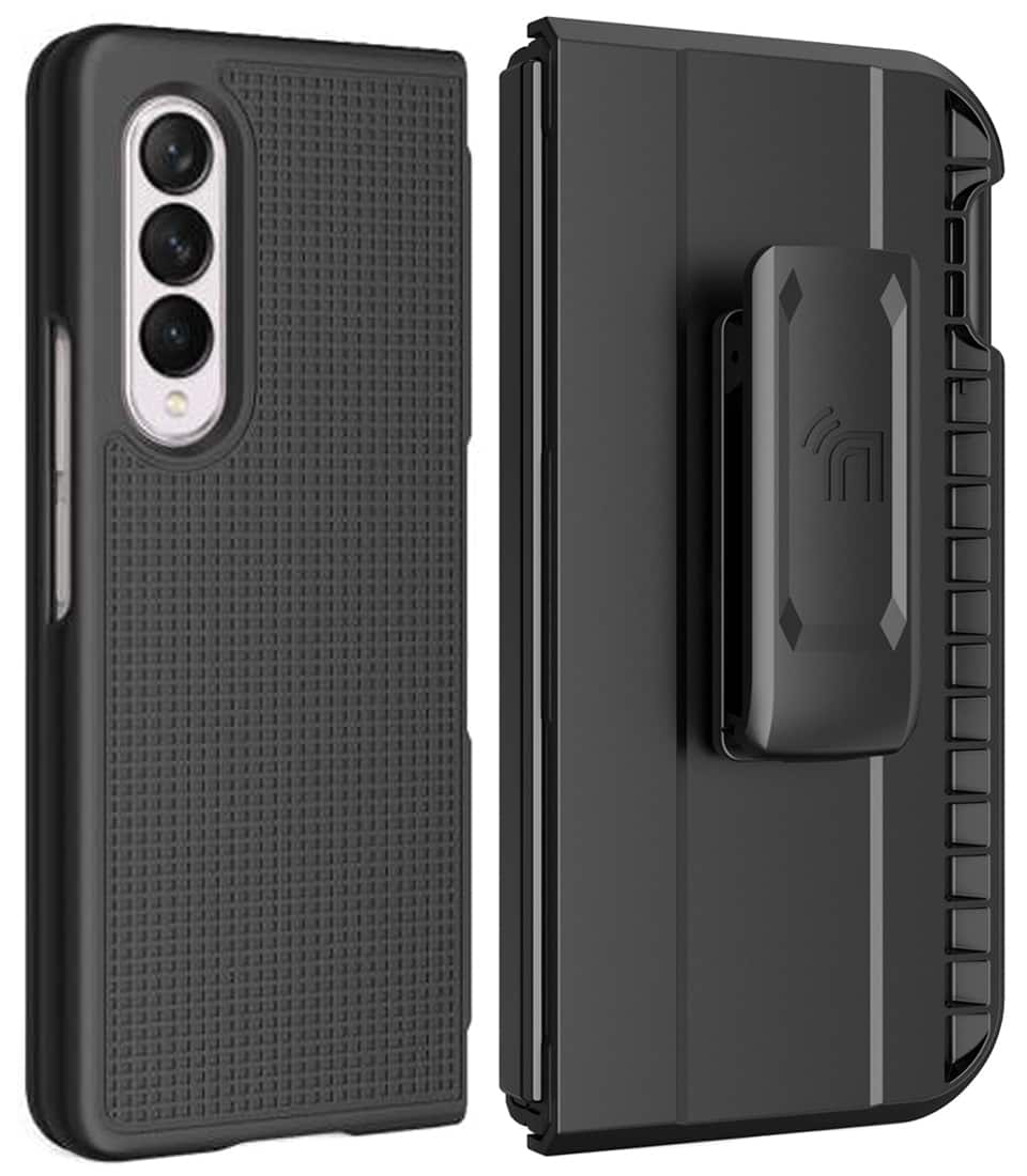 Nakedcellphone - Slim Case and Holster Belt Clip with S Pen Holder for Samsung Galaxy Z Fold 3 - Black price history on PriceWatchPro