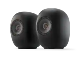 KEF - LS LUXE Wireless HiFi Bookshelf Speakers (Pair) - Eclipse Black