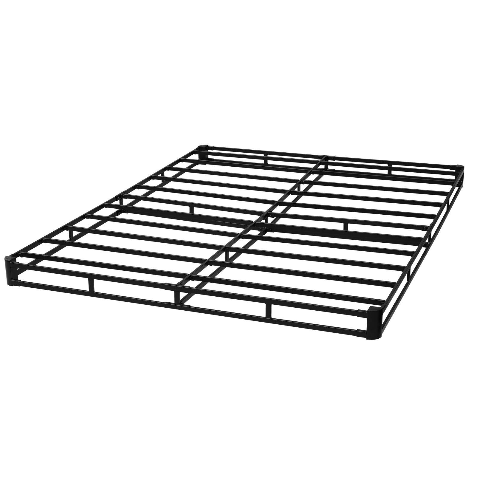 Alt View 5. VEVOR - Box Spring, Queen Size Bed Frame with Washable Fabric Cloth, Heavy Duty Metal Frame for Queen Bed - Black.