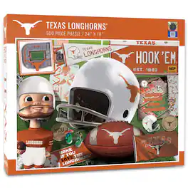 YouTheFan - Texas Longhorns 500-Piece Retro Series Puzzle - Multicolor