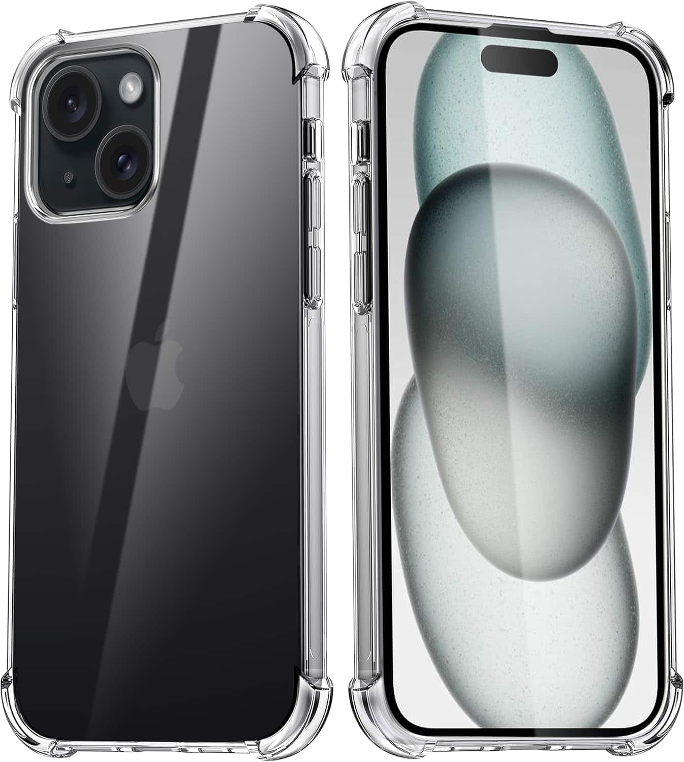 Entronix - TPU Case for iPhone 15 Plus - Flexible and Durable Protection - Clear