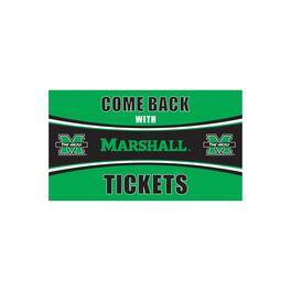 Evergreen Enterprises - Marshall Thundering Herd 16" x 28" Come Back with Tickets Indoor/Outdoor Mat - Multicolor
