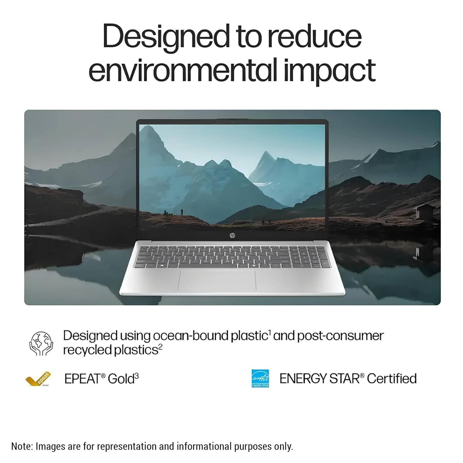 Designed to reduce environmental impact

Designed using ocean-bound plastic and post-consumer recycled plastics

EPEAT Gold

ENERGY STAR Certified

Note: Images are for representation and informational purposes only.