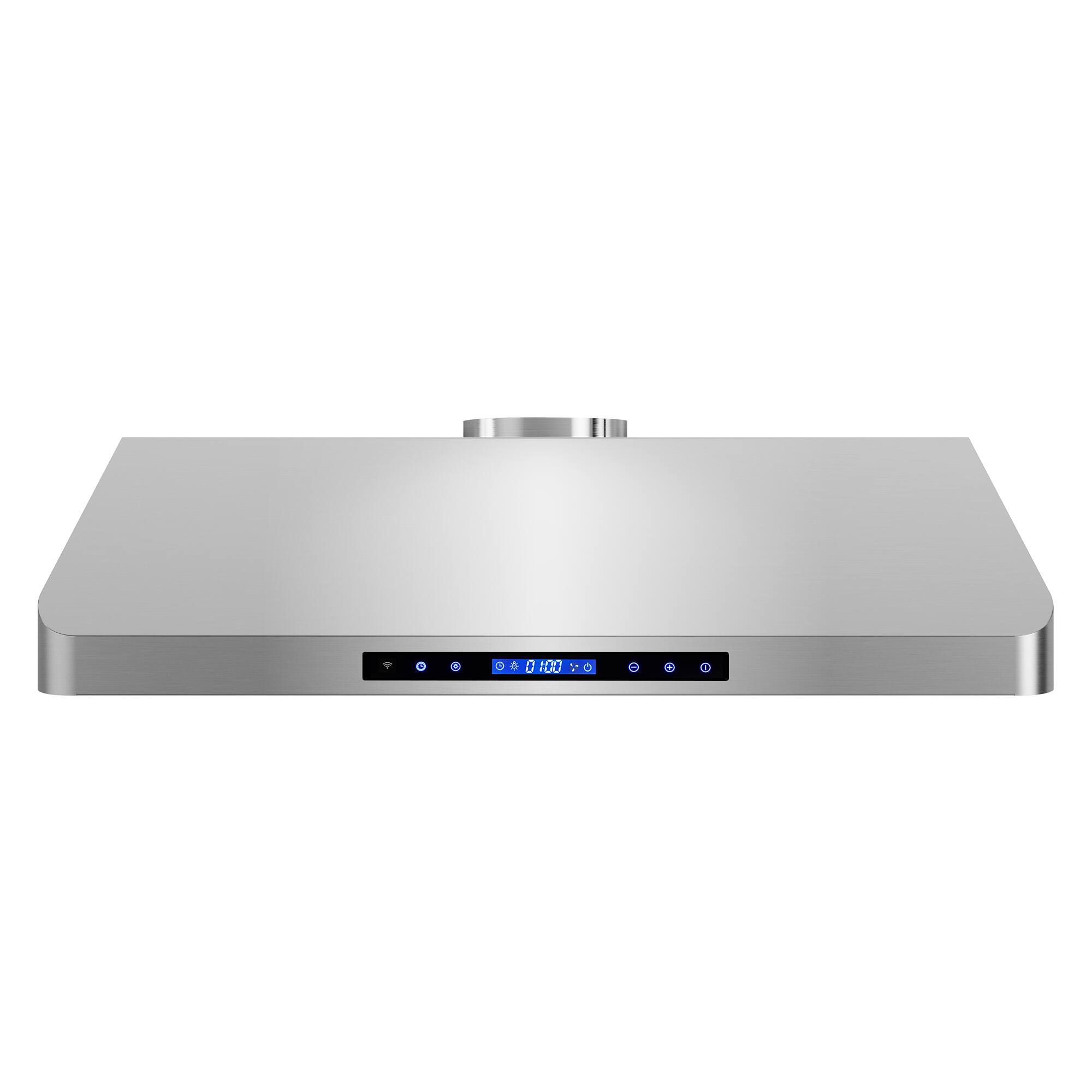 Alt View 1. COSMO - COS-QS90 36 in. Haven Collection 500 CFM Ducted Under Cabinet Range Hood, Touch Controls, LED Lights - Stainless Steel.