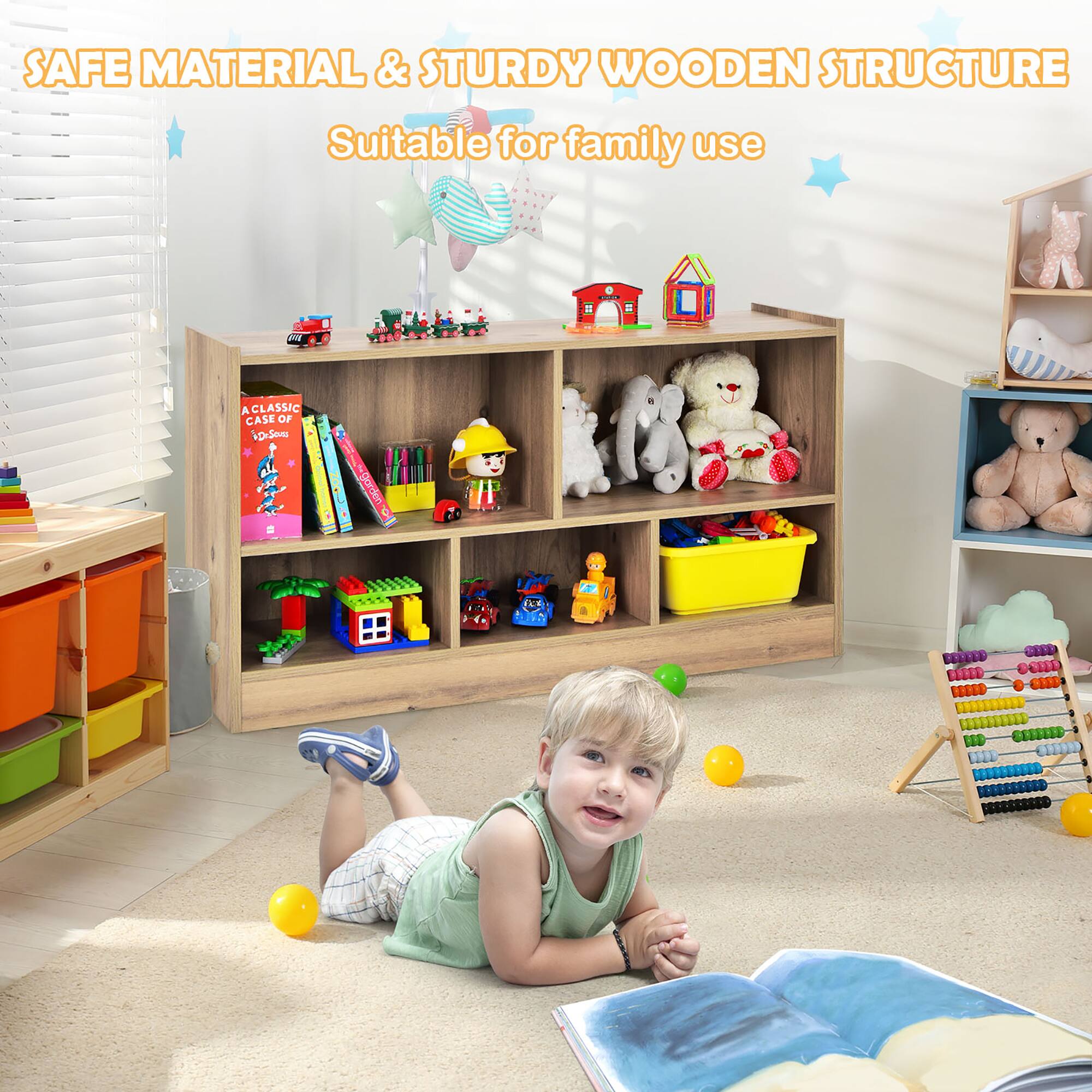 SAFE MATERIAL & STURDY WOODEN STRUCTURE Suitable for family use.