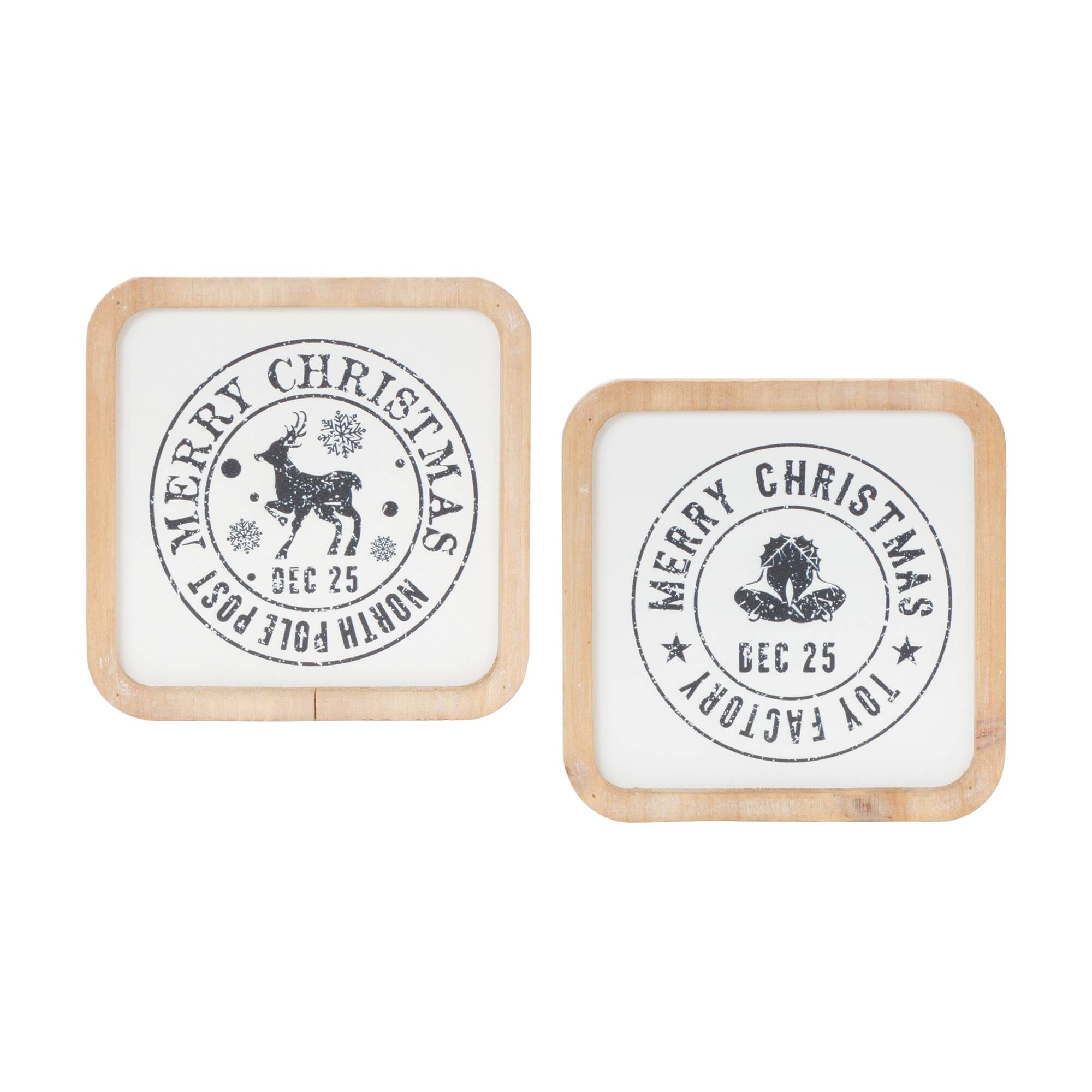 MERRY CHRISTMAS  
DEC 25  
NORTH POLE FACTORY  

MERRY CHRISTMAS  
DEC 25  
TOY FACTORY