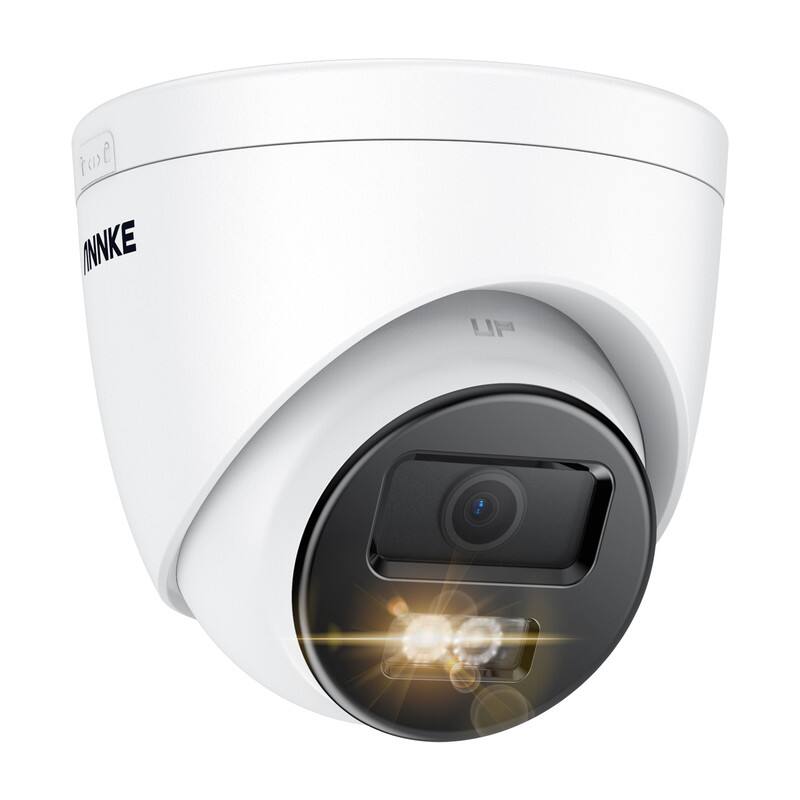 Front. Phivve - 78° 4K Security Camera with 3 Night Vision Modes, Audible Alerts, Private Areas Setup, 98ft. Night Vision - White.
