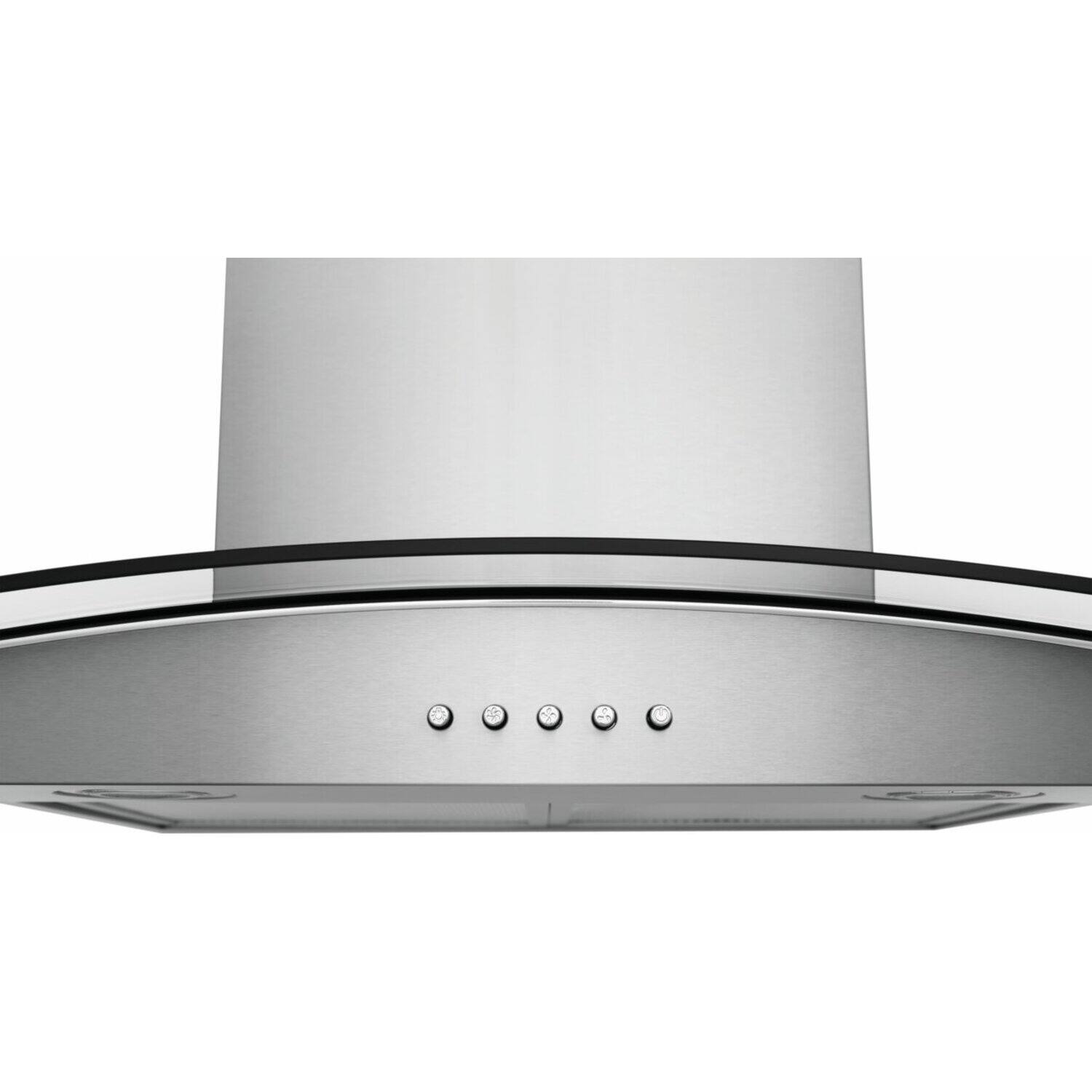Back. Frigidaire - 36" Glass Canopy Hood - Stainless Steel.