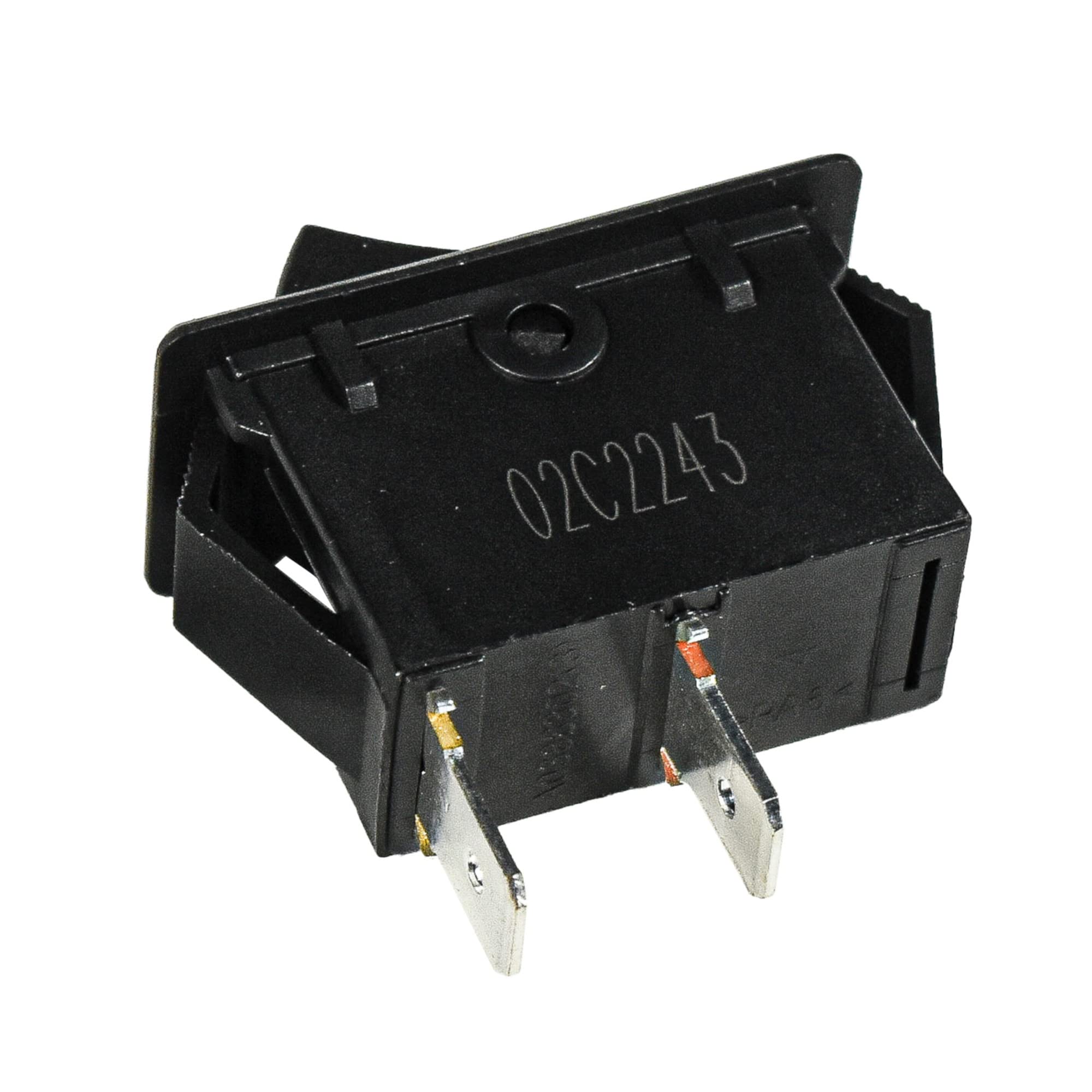 Back. HQRP - On-Off Rocker Switch 16 A 125 V UL Listed Replacement for Craftsman Wet Dry Vac 823871 - black.