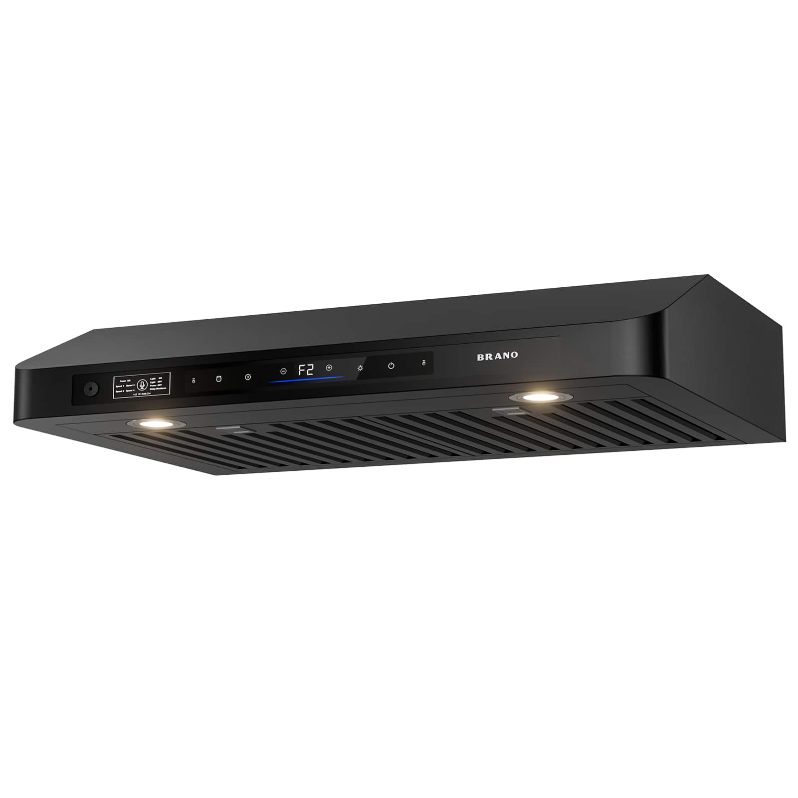 Lycvki - 30 inches - Externally Vented - Under cabinet Range Hood - Black