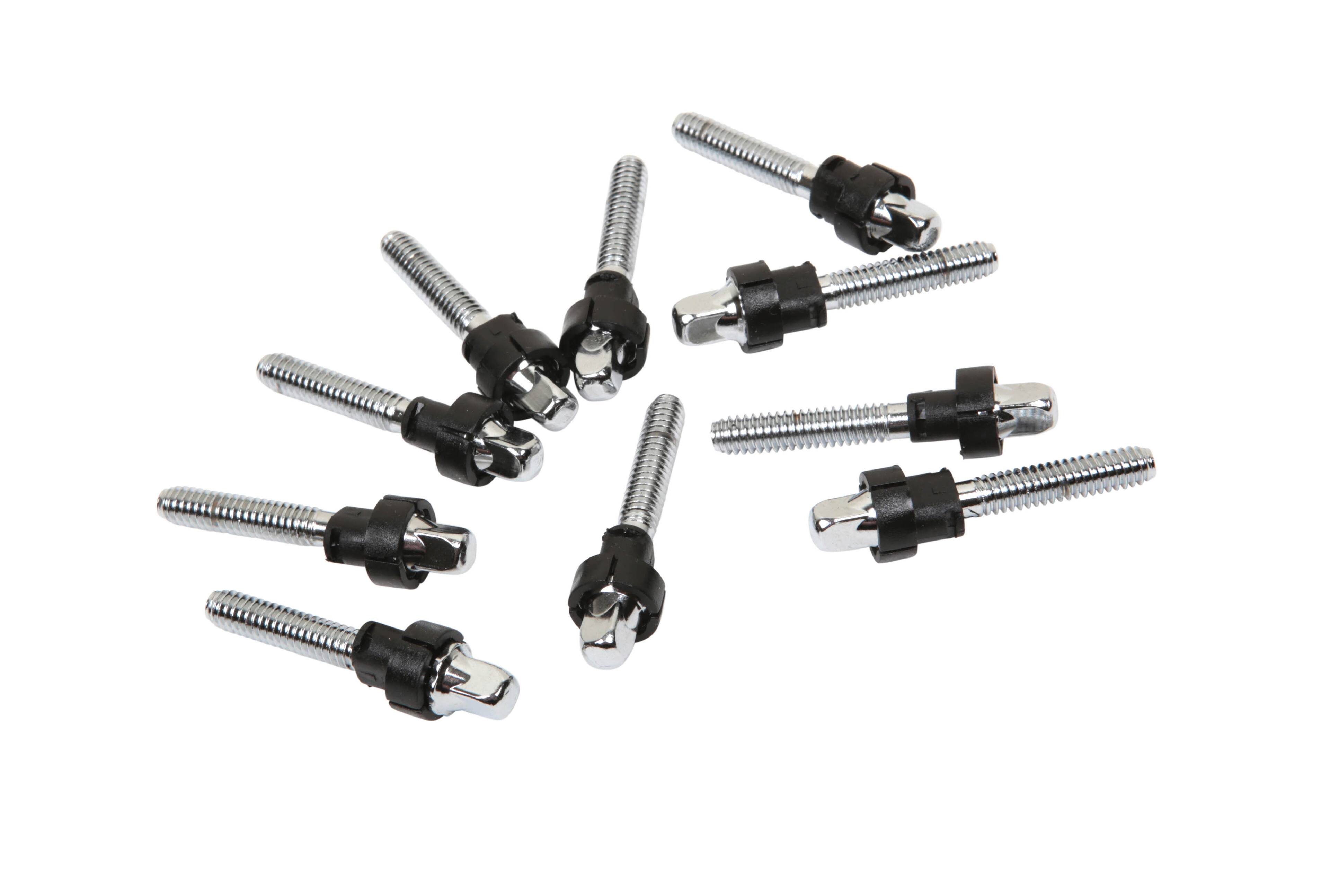 Front. Gibraltar Hardware - 10-Pack Tension Lock Tension Rods, 1 3/8", Premium Drum Rods for Secure Tuning, Perfect for Drum Kits.